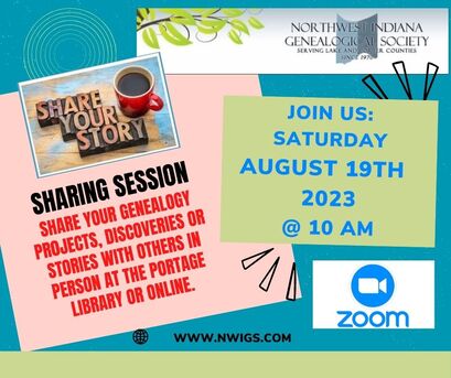 Illustration: Share Your Story Join Us Saturday August 19, 2023, @ 10 AM