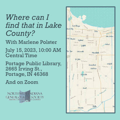 A map of Lake County with text announcing the meeting